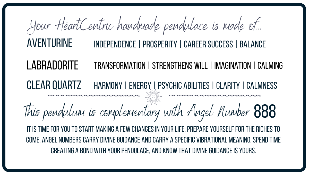 New Beginnings Pendulace