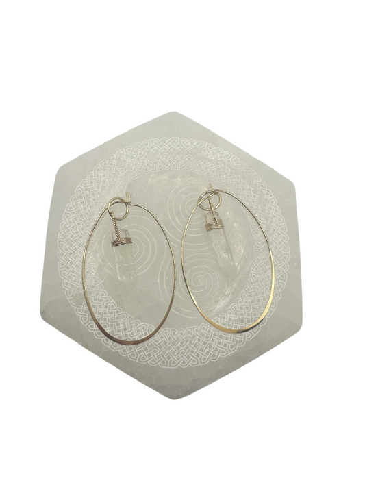 Crystal Quartz Earrings