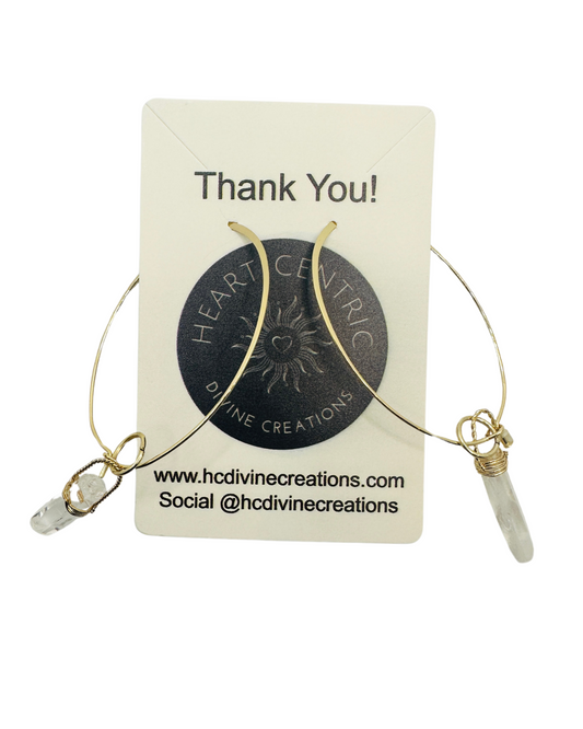 Crystal Quartz Earrings